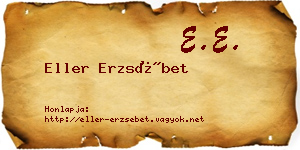 Eller Erzsébet névjegykártya