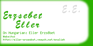 erzsebet eller business card